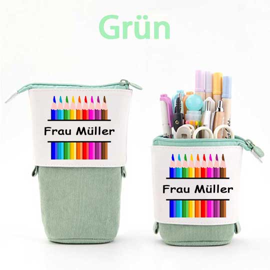 Personalisiert Name Bunt Stifte Federmäppchen Mäppchen