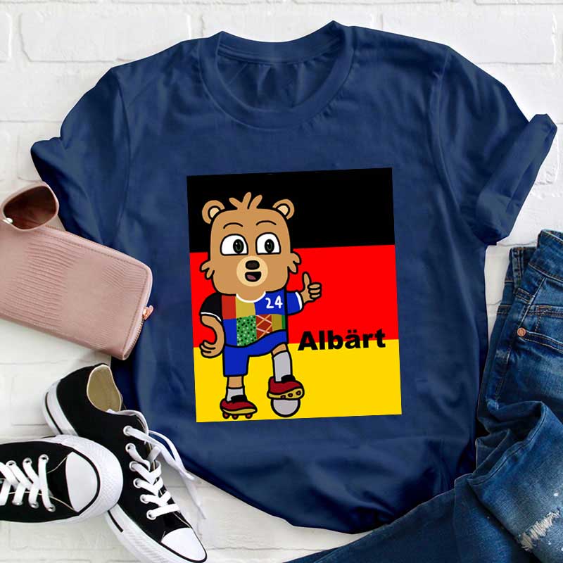 Albärt Maskottchen der Fußball-Europameisterschaft 2024 Lehrer T-Shirt