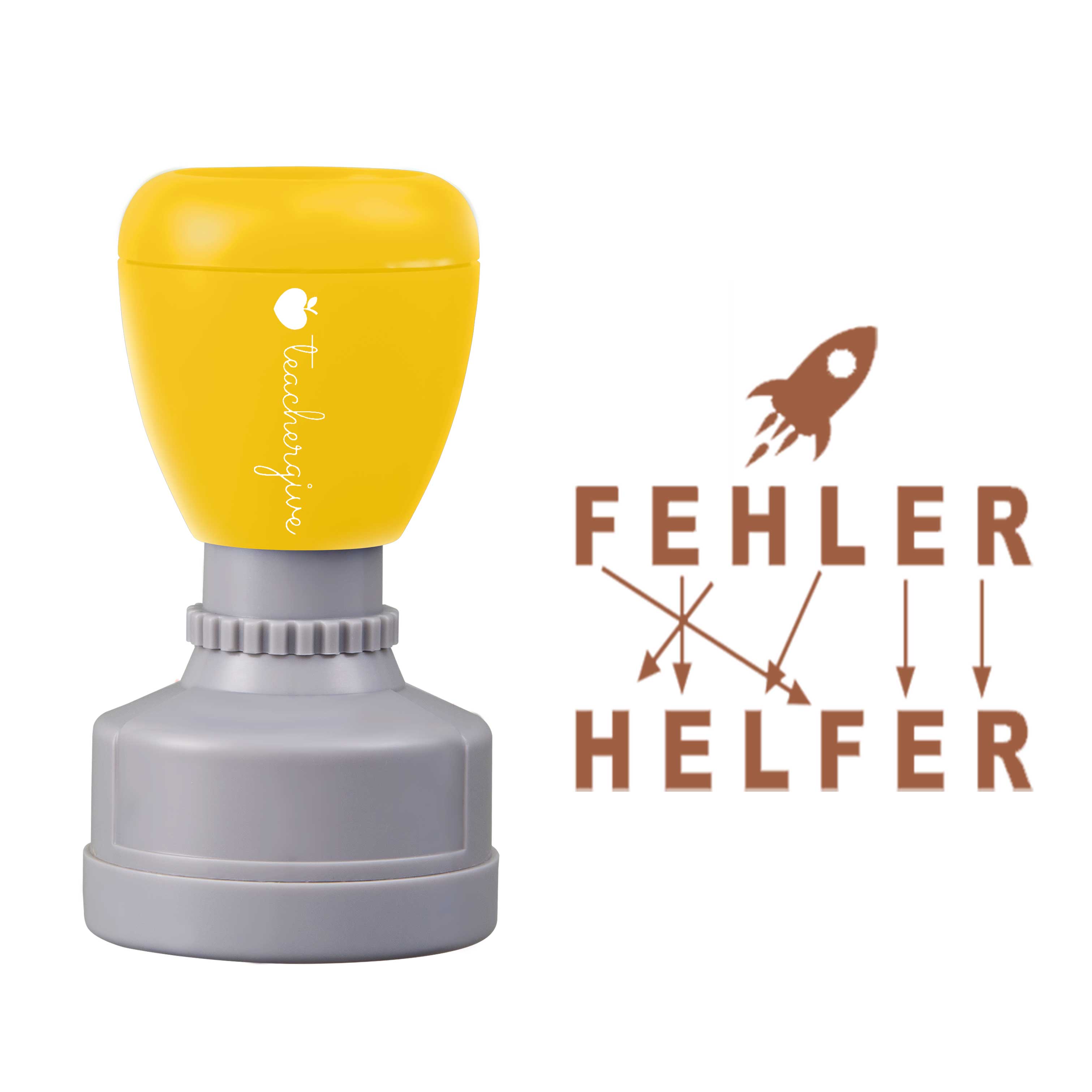 Fehler sind Helfer Lehrer Stempel