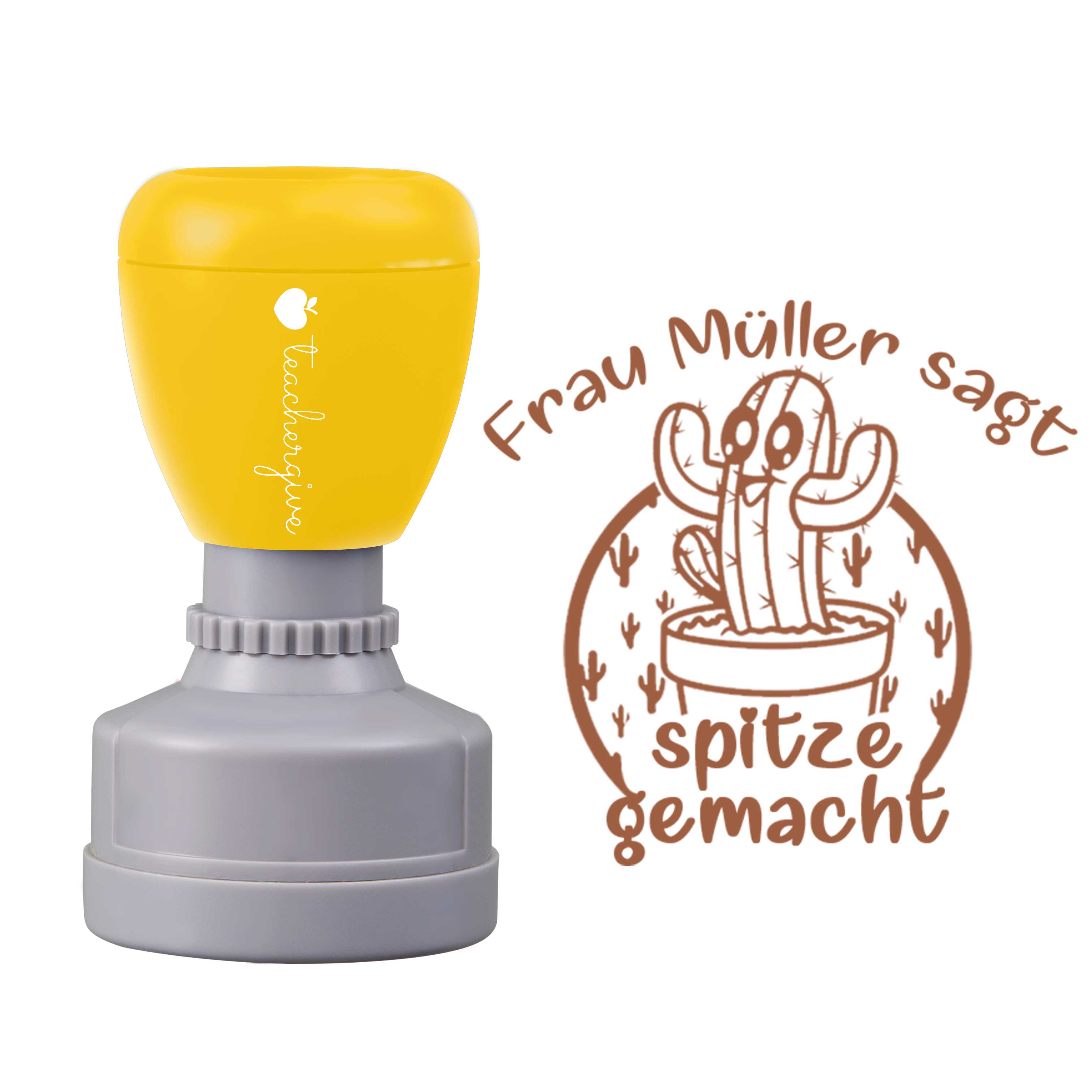 Personalisiert Name sagt spitze gemacht Lehrer Stempel