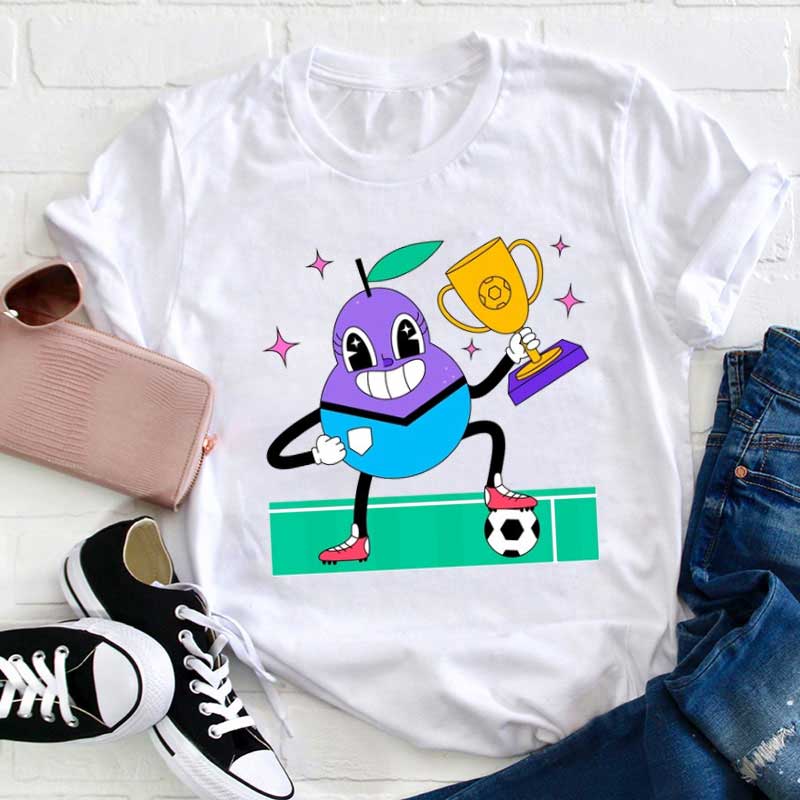 Birne Gewann den Fußballmeisterschaftspokal Lehrer T-Shirt