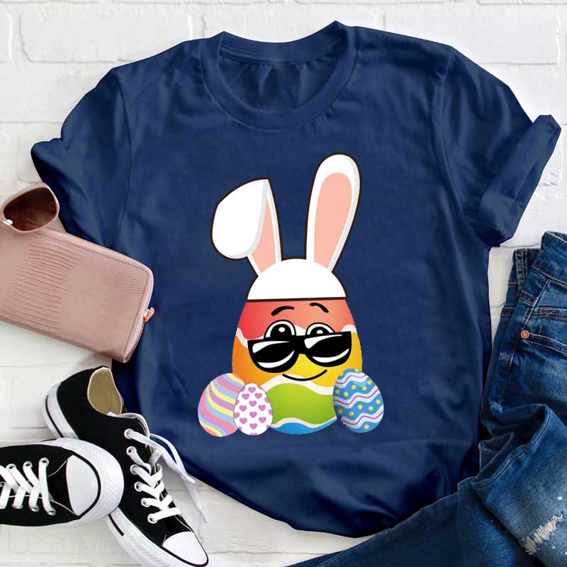 Osterhase mit Brille Lehrer T-Shirt