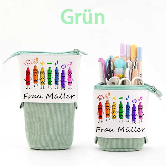 Personalisiert Name Farbstifte Federmäppchen Mäppchen