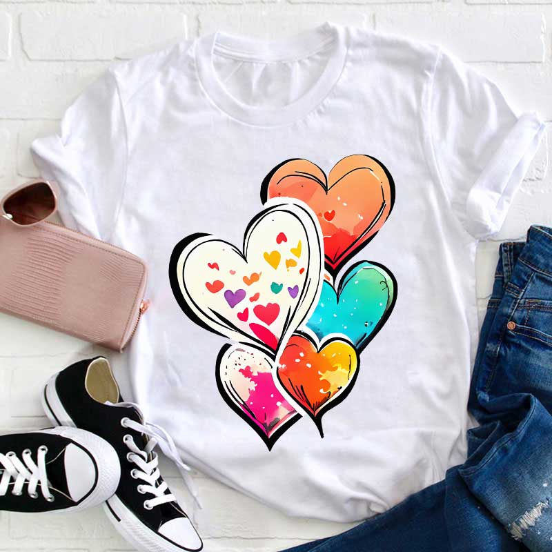 Liebe Ballons Lehrer T-Shirt