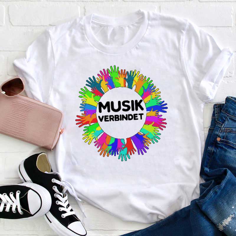 Musik Verbinden Lehrer T-shirt