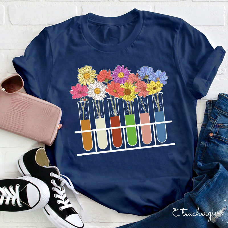 Grow Some Flower Here Teacher T-Shirt