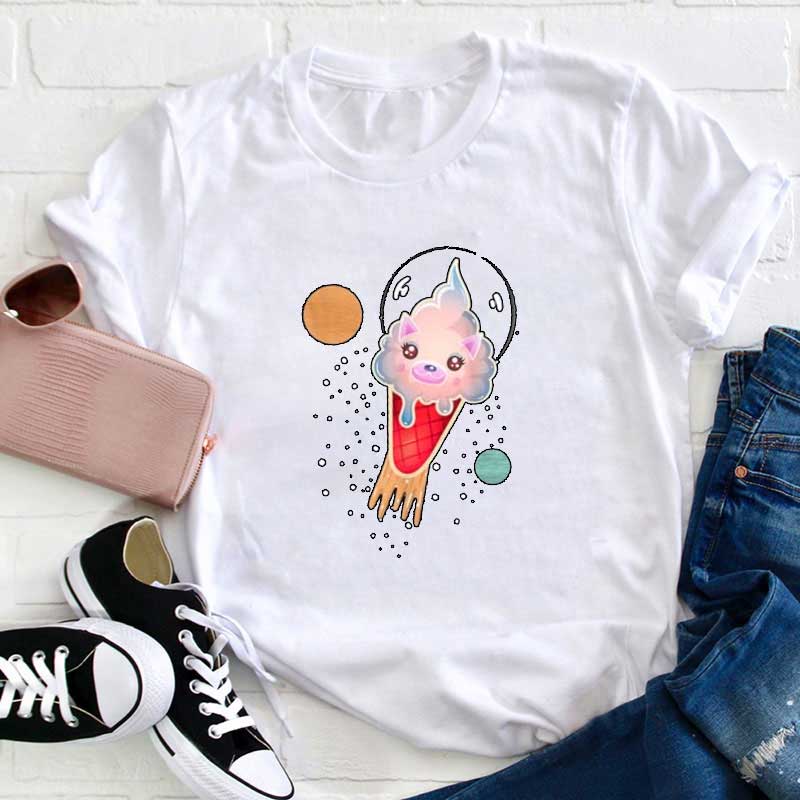 Liebe Eis Fliegen Lehrer T-Shirt