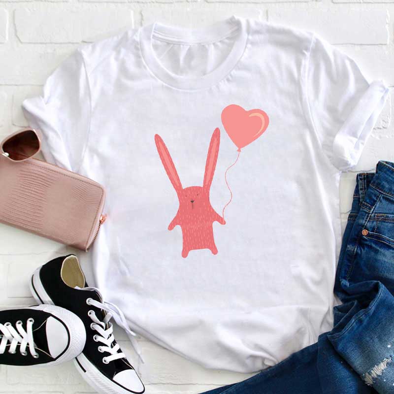 Rotes Herz Lehrer T-Shirt