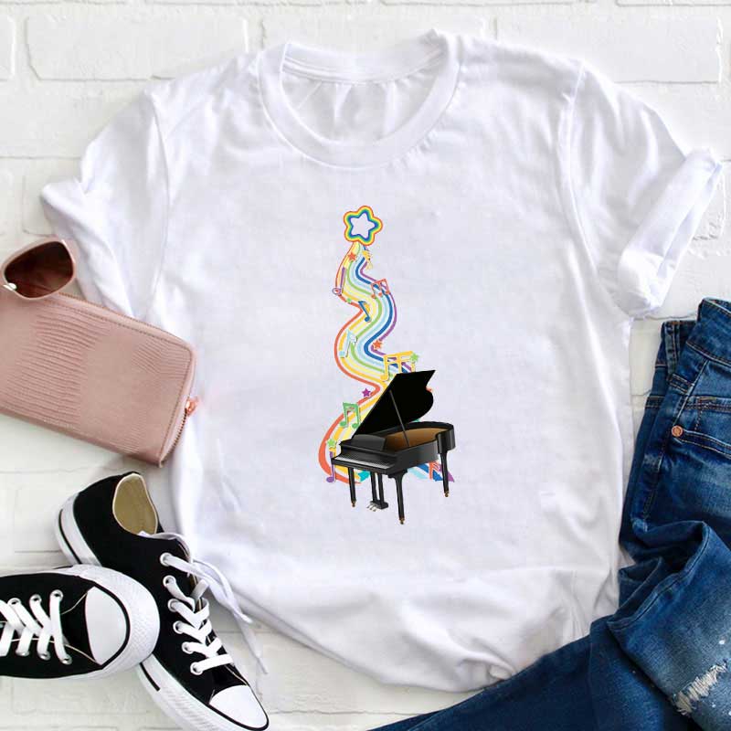 Klavier Musik Lehrer T-Shirt