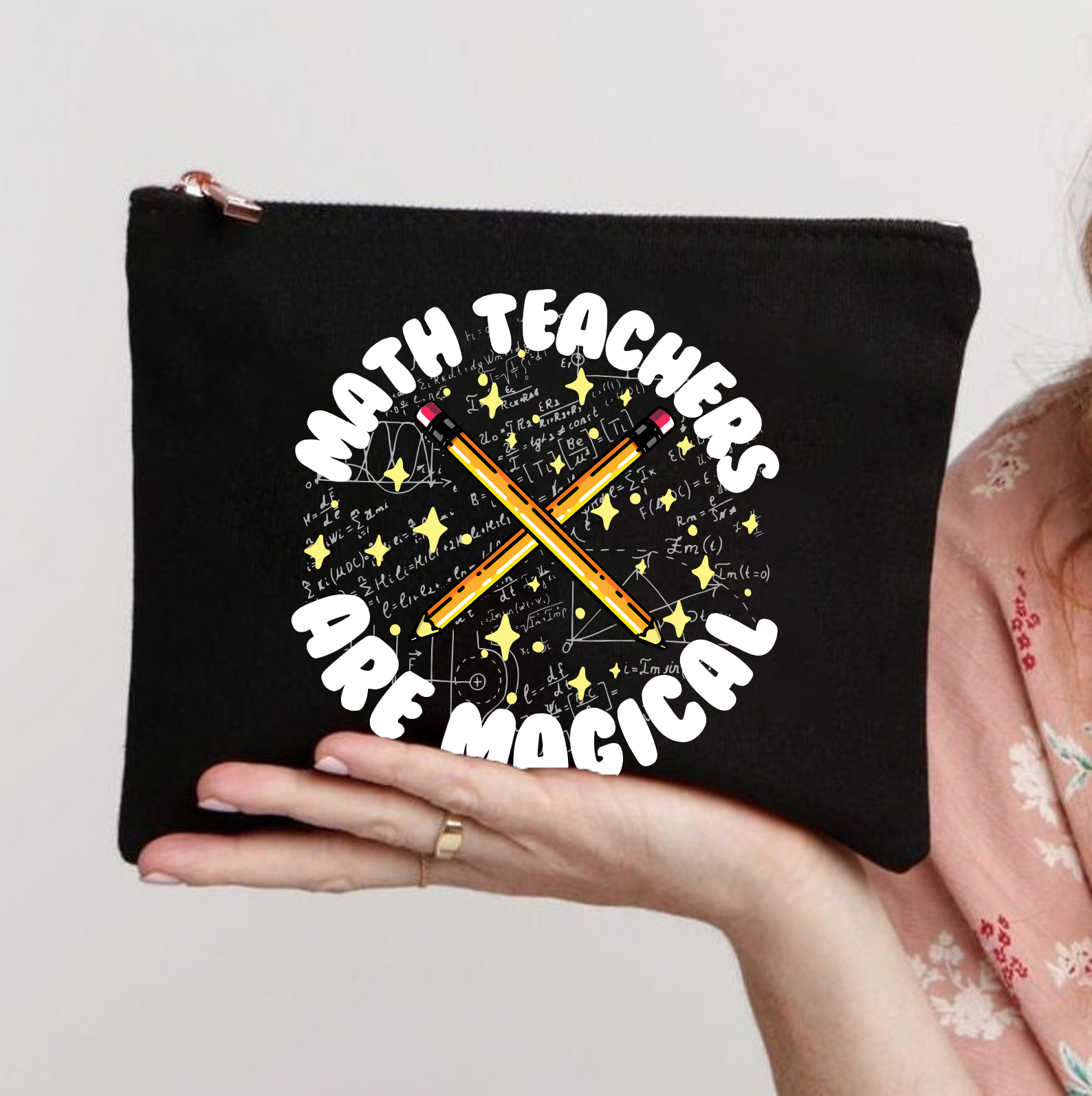 Math Teacher Are Magical Makeup Bag