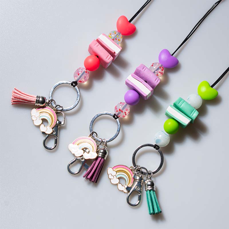 Candy Heart Books Rainbow Lanyard