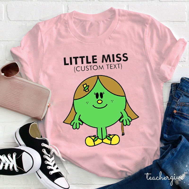 Personalized Little Miss Teacher T-Shirt