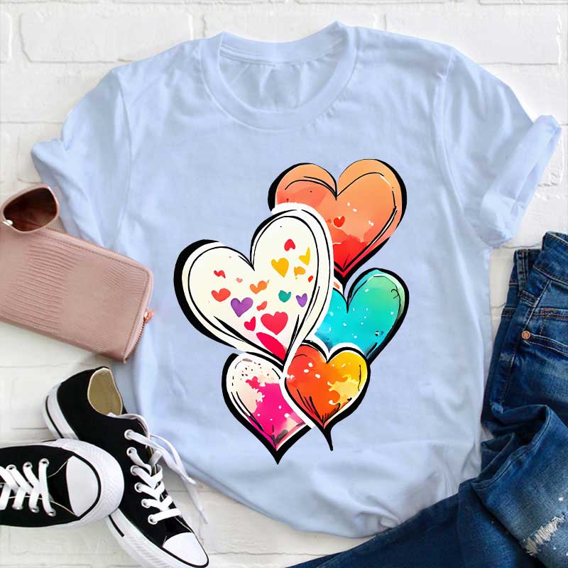 Liebe Ballons Lehrer T-Shirt