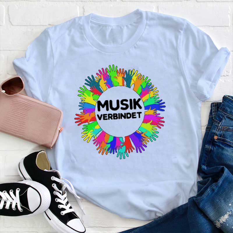 Musik Verbinden Lehrer T-shirt
