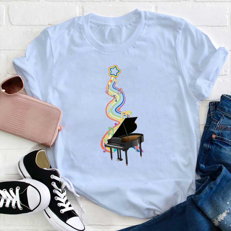 Klavier Musik Lehrer T-Shirt