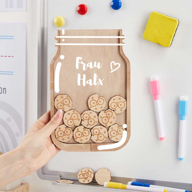 Personalisiert Nehmen einen Bissen von einem Keks Lehrer Belohnung Glas