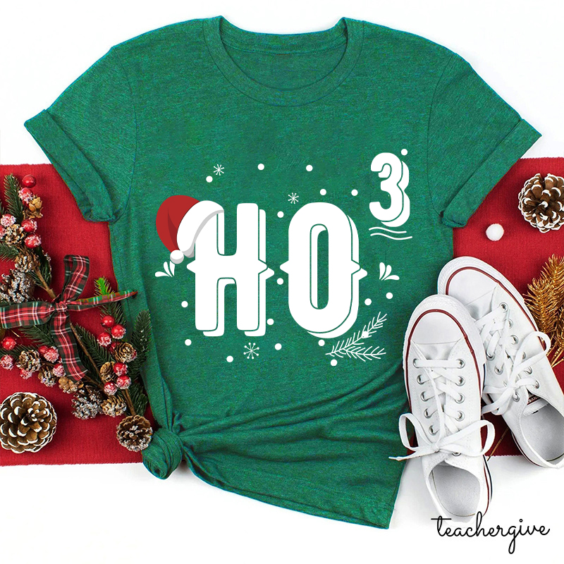 HO HO HO Merry Christmas Teacher T-Shirt