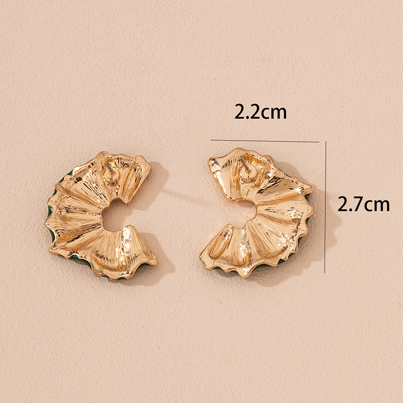 Multicolor Pencil Shavings Metal Earrings