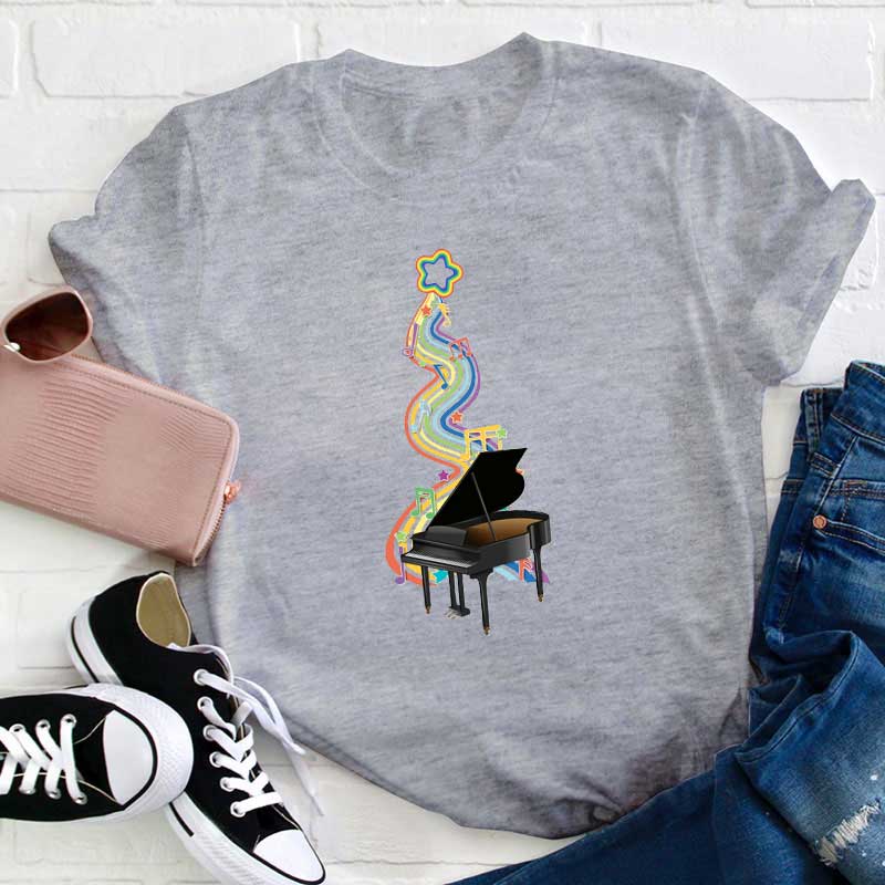 Klavier Musik Lehrer T-Shirt
