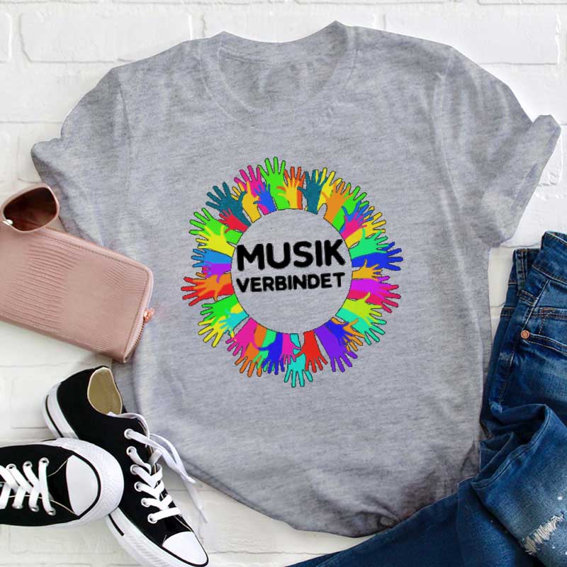 Musik Verbinden Lehrer T-shirt