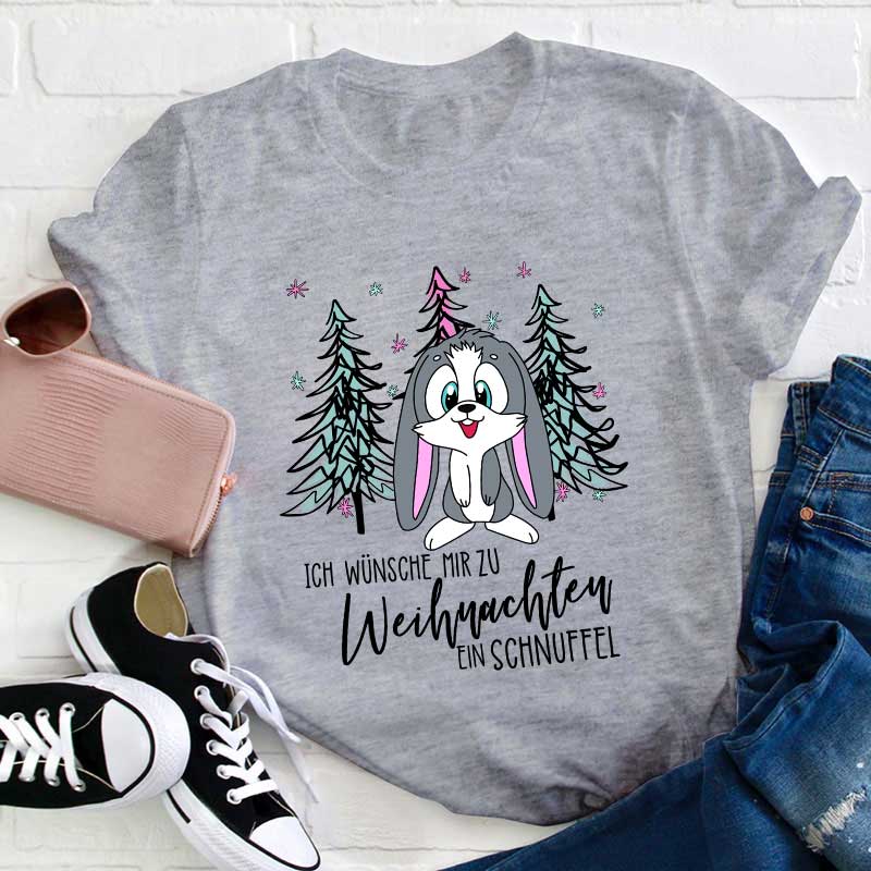 Ein Schnuffel Zu Weihnachten Lehrer T-Shirt