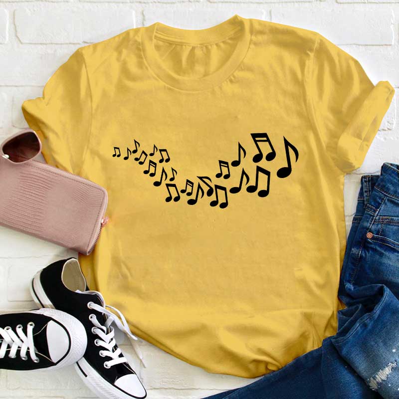 Musiknoten Schlagen Lehrer T-Shirt