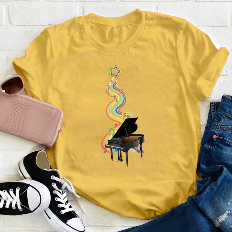 Klavier Musik Lehrer T-Shirt