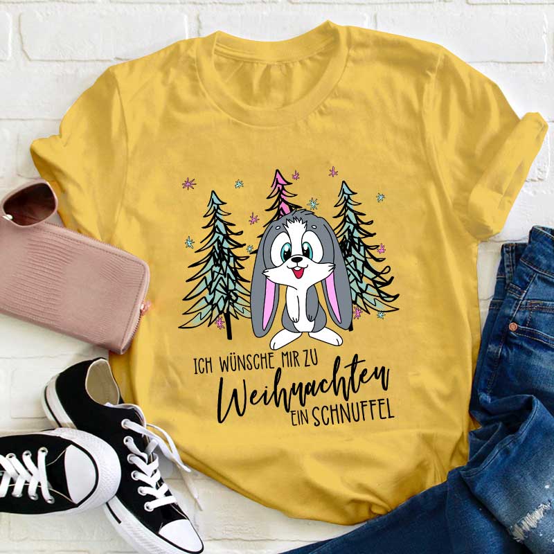 Ein Schnuffel Zu Weihnachten Lehrer T-Shirt