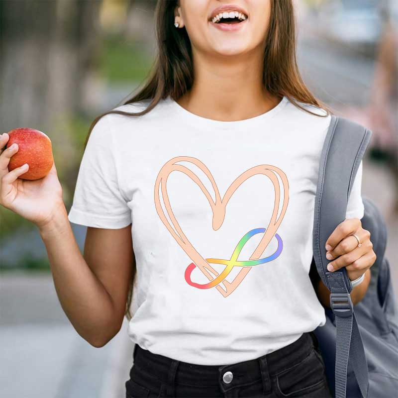 Autismus Herz Lehrer T-Shirt