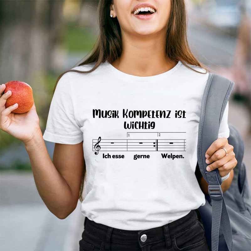 Musik Kompetenz Ist Wichtig Lehrer T-Shirt