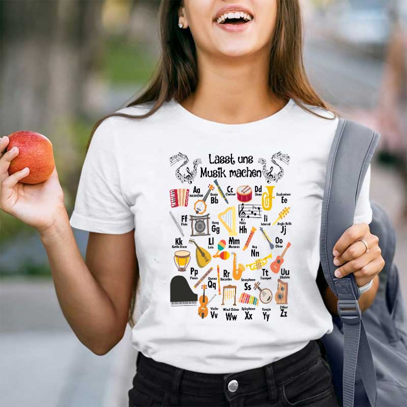 Lasst Uns Musik Machen Lehrer T-Shirt