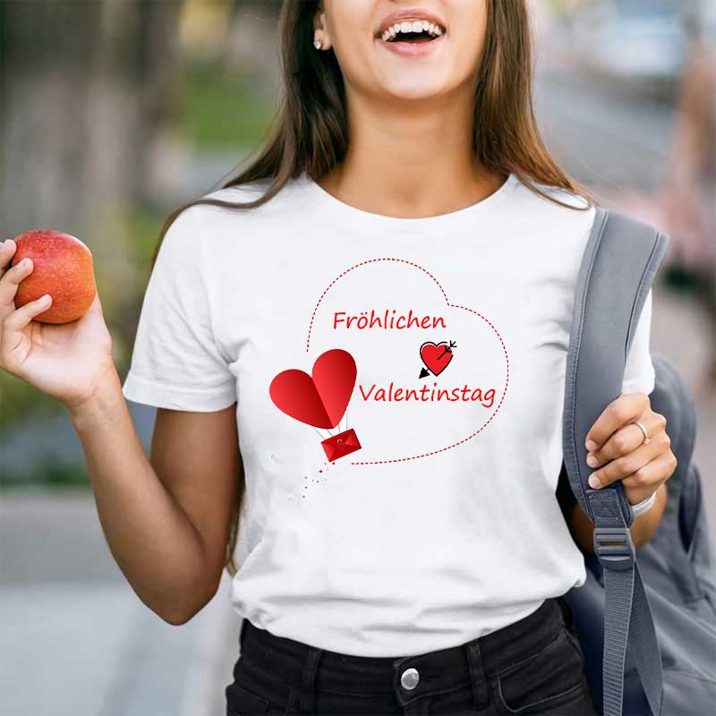 Fröhlichen Valentinstag Brief Lehrer T-Shirt