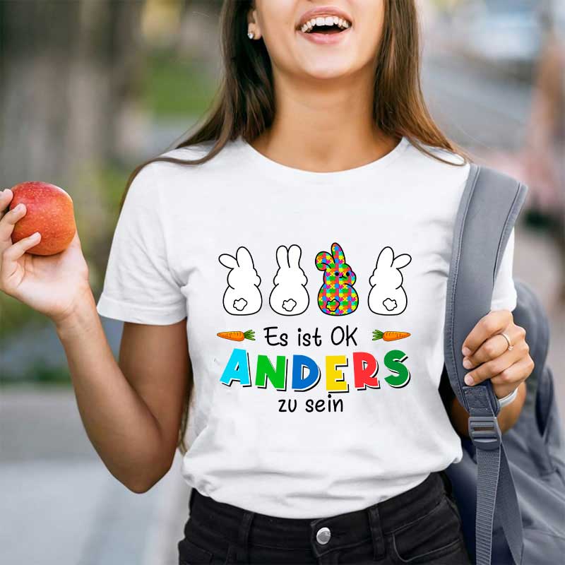 Es ist OK Anders zu sein Lehrer T-Shirt
