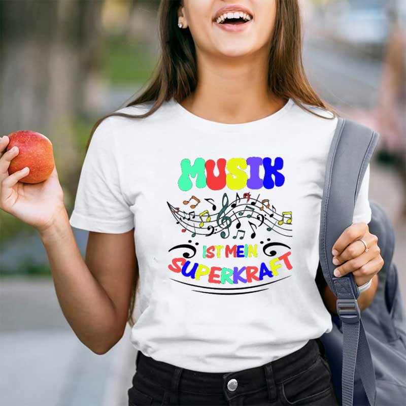 Musik Ist Mein Superkraft Lehrer T-Shirt
