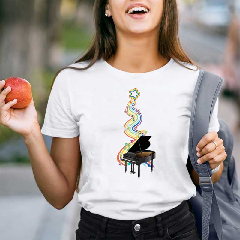 Klavier Musik Lehrer T-Shirt