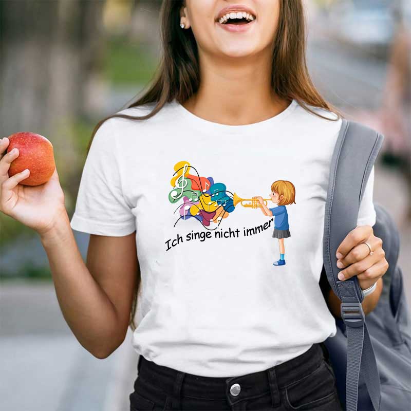 Ich Singe Nicht Immer Lehrer T-Shirt