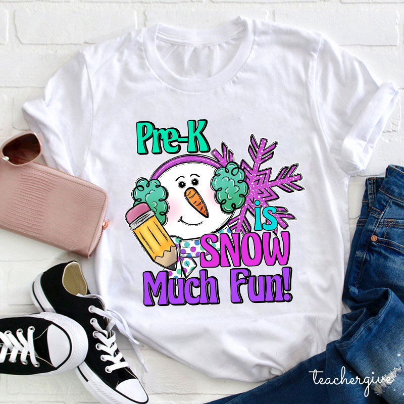Personalized Is Snow Much Fun Teacher T-Shirt