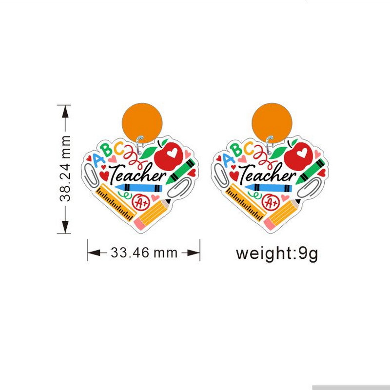 Teacher ABC Earrings