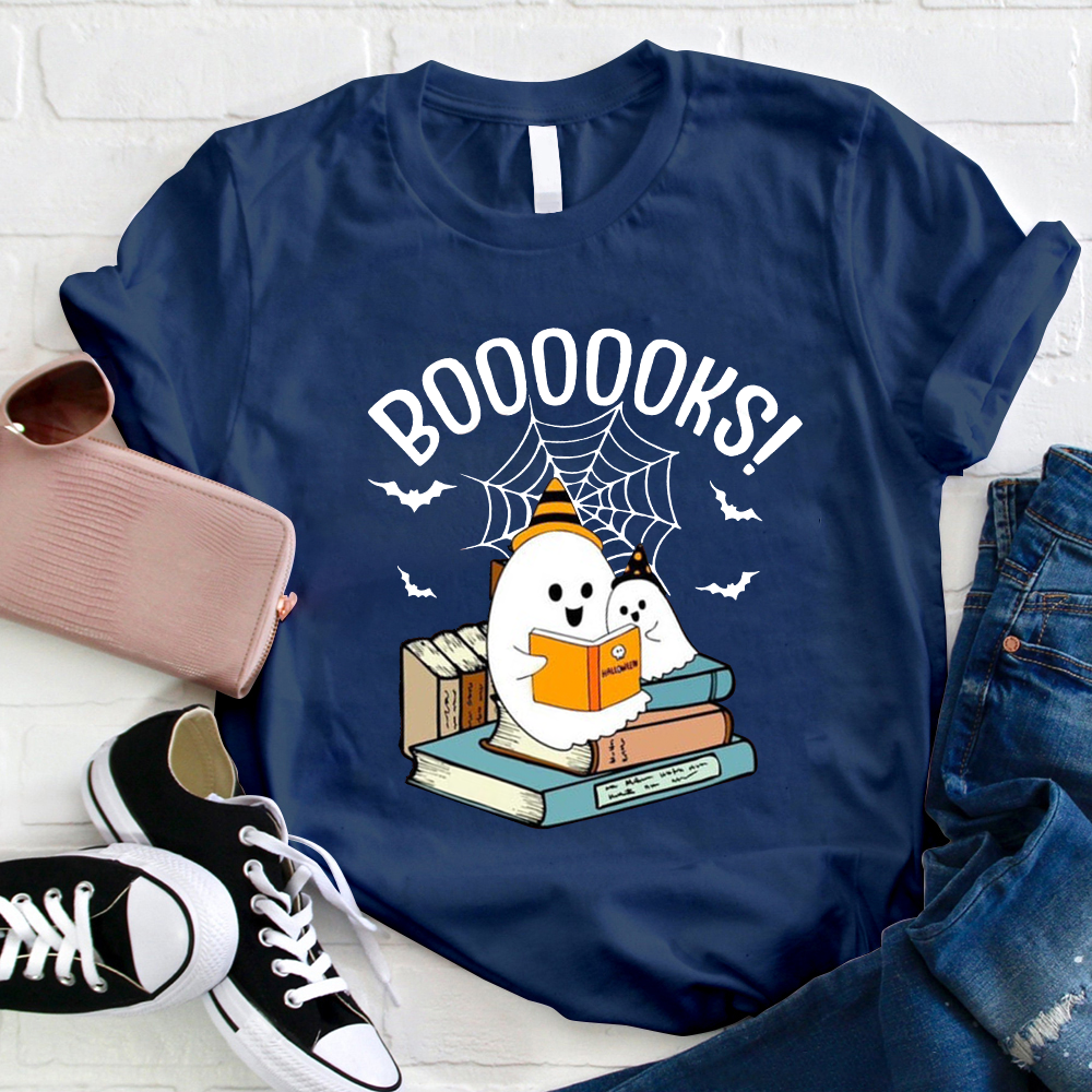 Halloween Boooooks Teacher T-Shirt