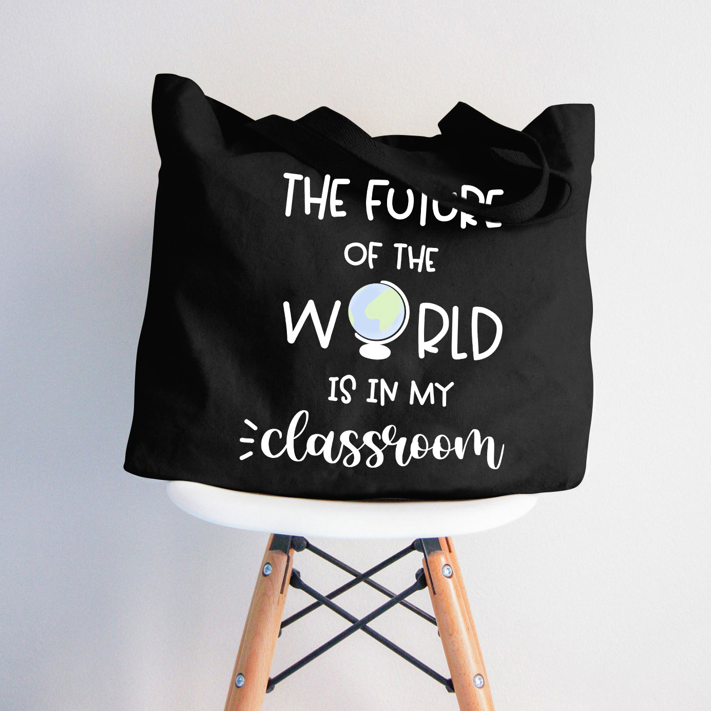 Die Zukunft der Welt liegt in meinem Klassenzimmer Lehrer Tragetasche mit Reißverschluss