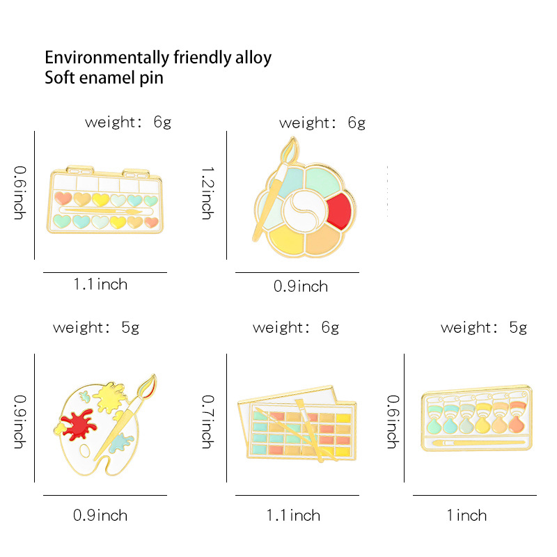 Paletten Farbkästen Pin-Set