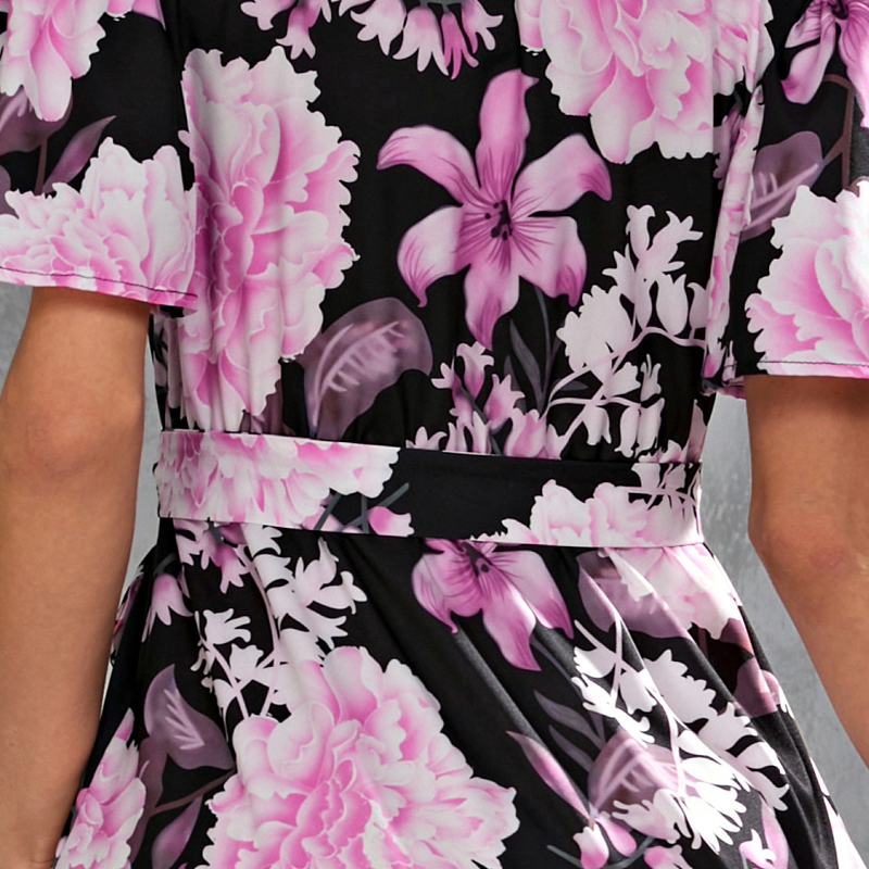 Sea Of Flowers Multicolor Dress