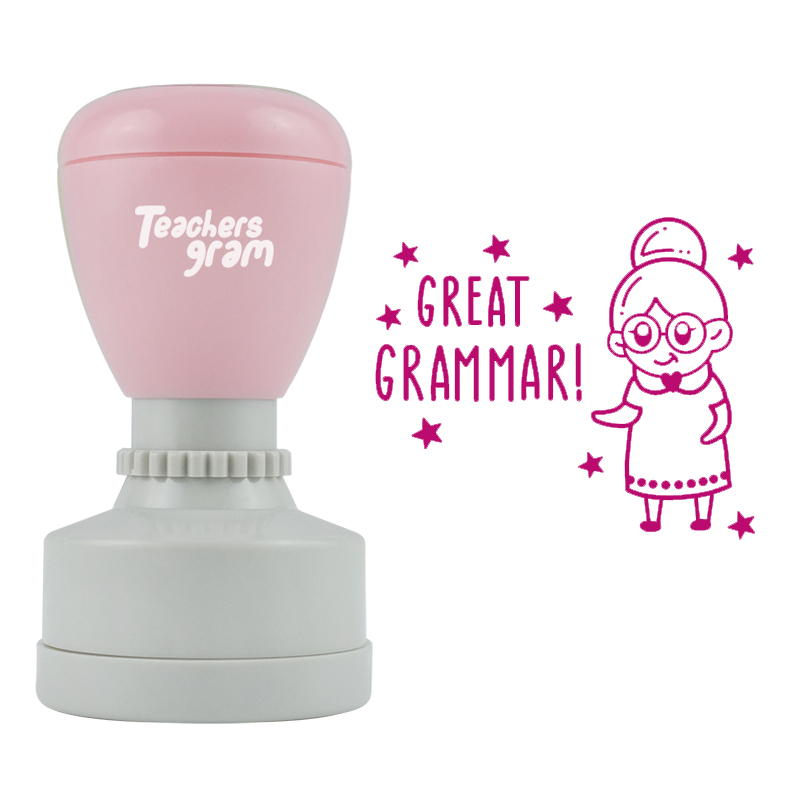 Tolle Grammatik Lehrer Stempel