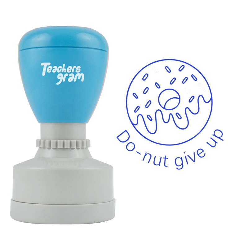 Nicht aufgeben Lehrer Stempel