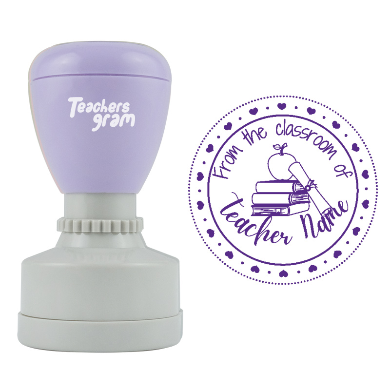 Personalisiert Aus dem Klassenzimmer Apfel Lehrer Stempel