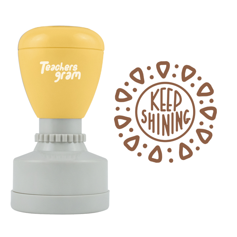 Strahle weiter Lehrer Stempel