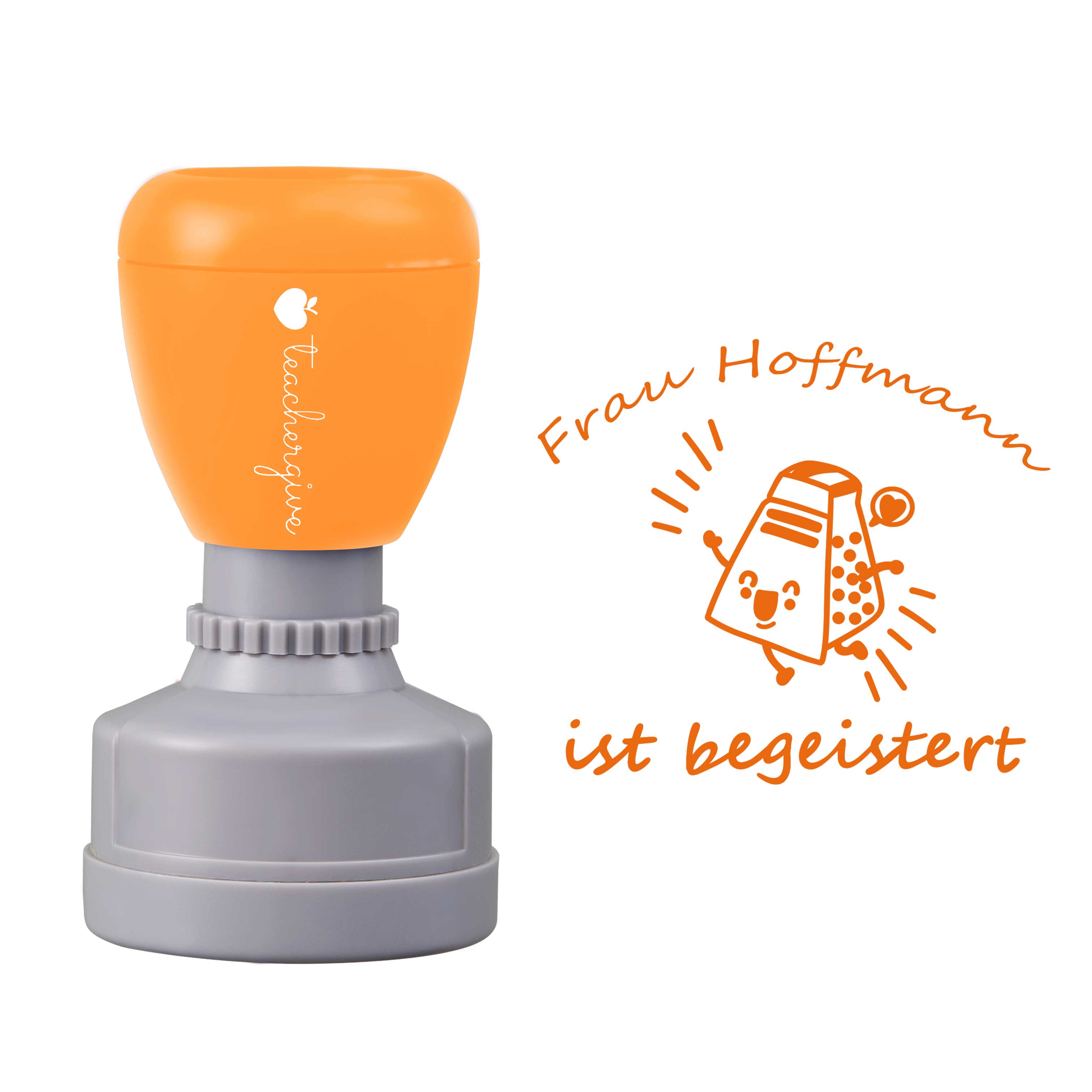 Personalisiert Ist Begeistert Lehrer Stempel