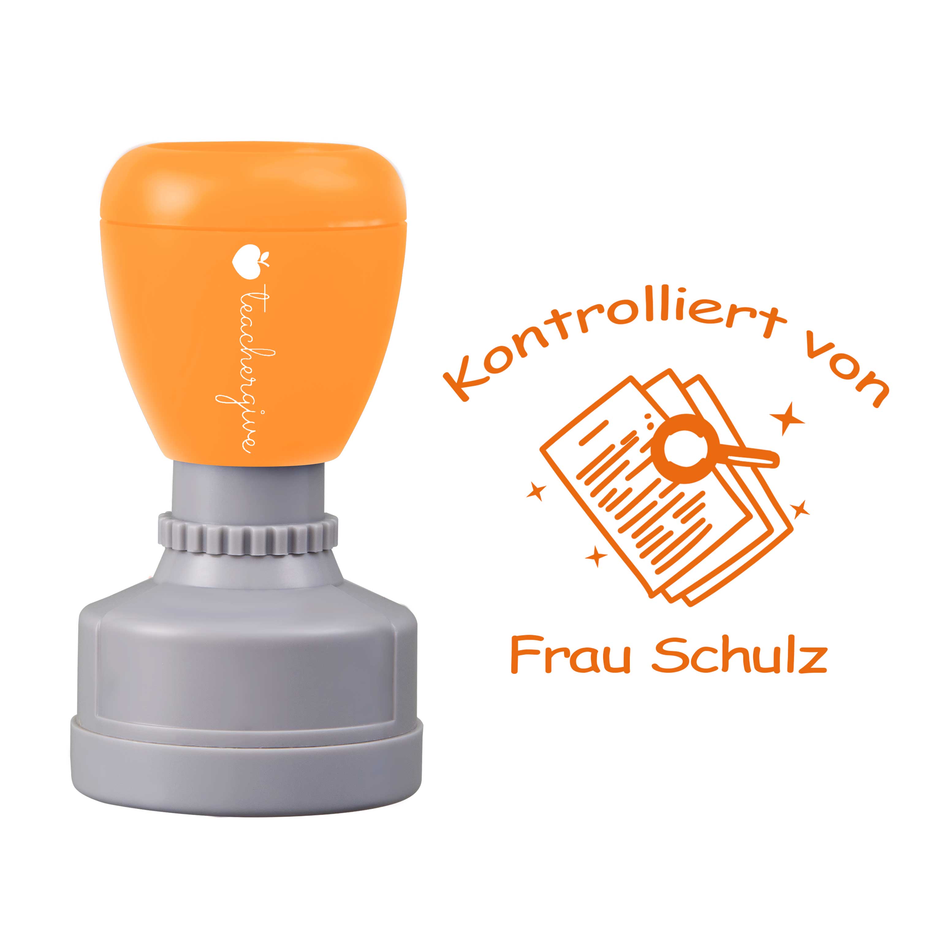 Personalisiert Kontrolliert von Lehrer Stempel