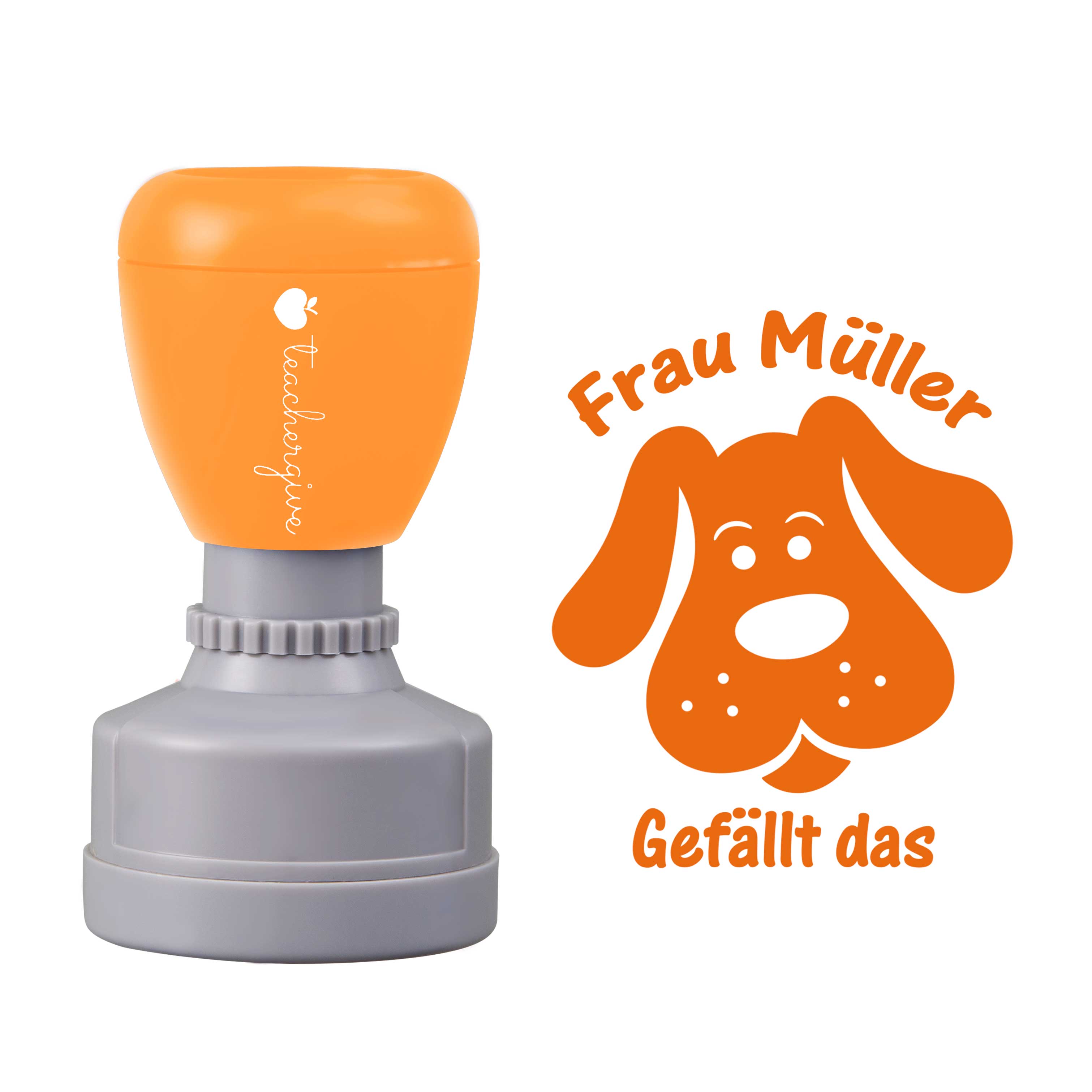 Personalisiert gefällt das Lehrer Stempel