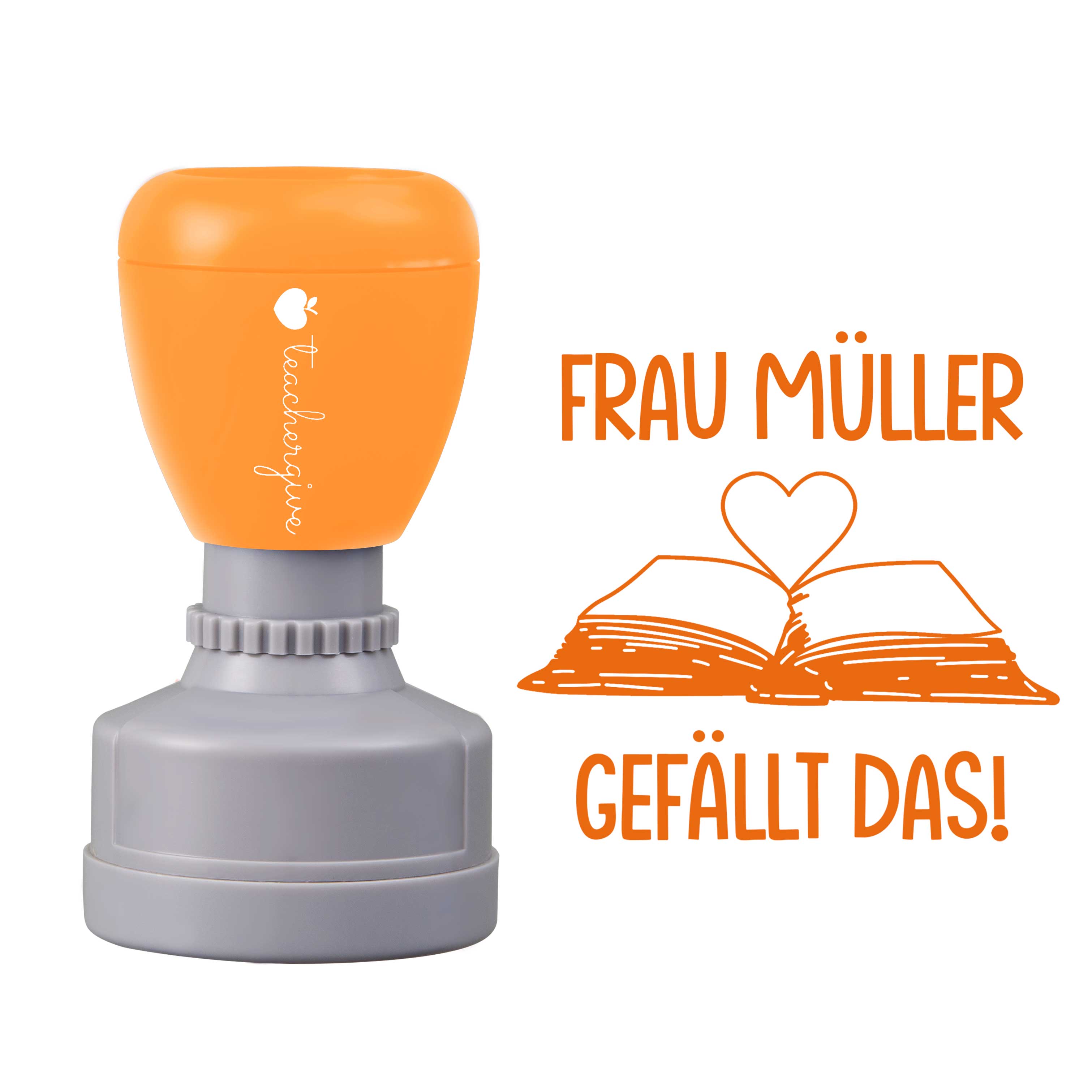 Personalisiert gefällt das Lehrer Stempel
